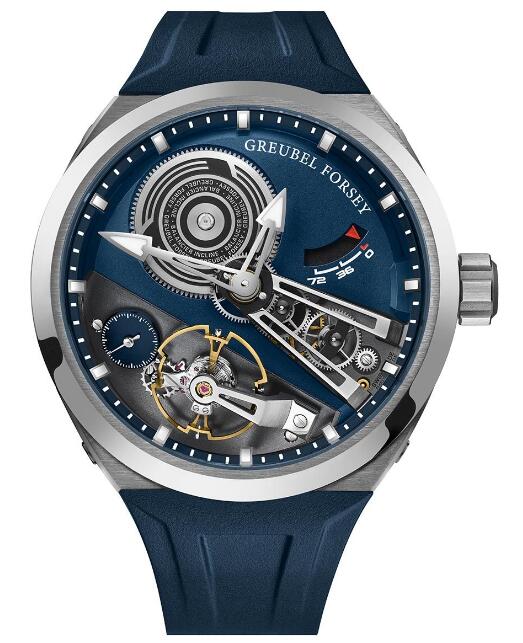 Review Greubel Forsey Balancier Convexe S Titanium Blue Replica Watch